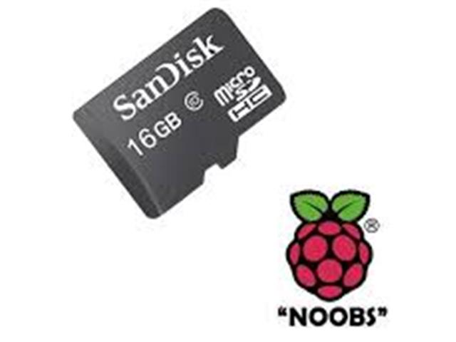 MICRO SD CARD 16GB NOOBS LOADED