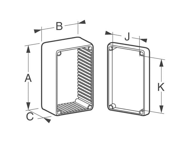 1591AFLBK - Plastic Enclosures -