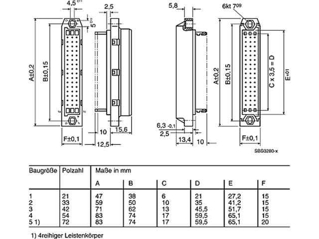 C42334-A300-A13 - Backplane & Rack Connectors -