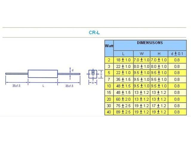 CRL10W 1R 5% - Resistors - CRL10W-1R