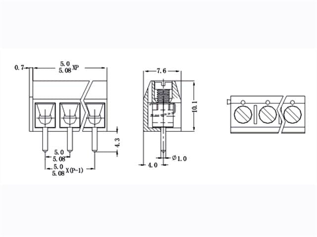 CZM5,08 - 2E - Terminals -
