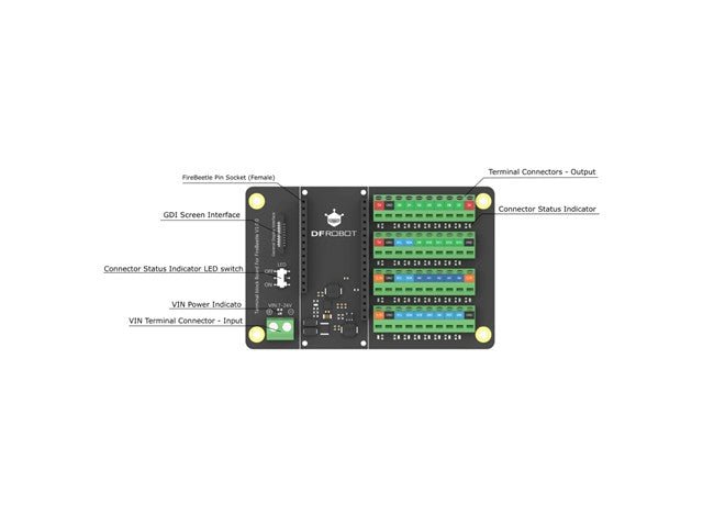 DFR TERMINAL BLOCK - FIREBEETLE 2 - Development / Microcontroller Boards -