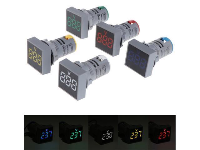 DPM 22MM SQ AC PANEL MET GRN V2 - Panel Meters -