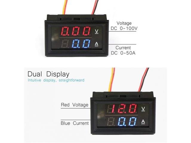 DPM/HKD DIGITAL DUAL 100V 50A RB - Panel Meters -
