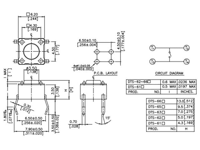 DTS62R - Switches -