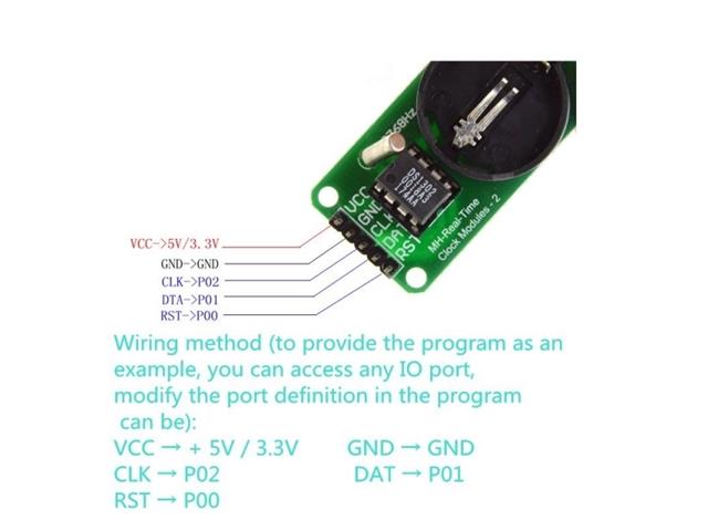 HKD REAL TIME CLOCK-DS1302 - Sensors -