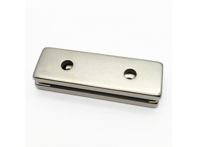 MGT MAGNET 40X20X5+5MM CS HOLES - Magnets -