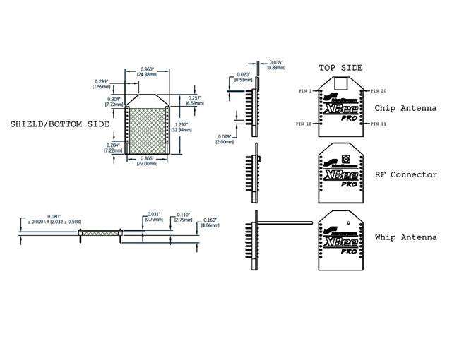 SPF XBEE PRO 63MW WIRE ANTENNA - Communications -