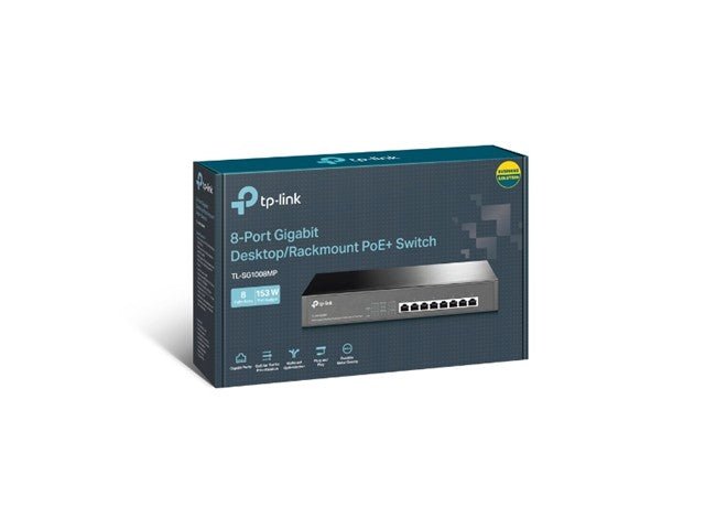 TP - LINK SG1008MP - Network Hubs & Switches - 6935364086770