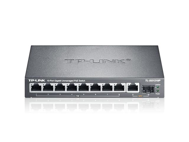 TP-LINK SG1210P - Network Switches Racks & Accessories -
