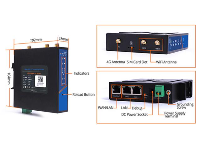 USR G806 - W 4G LTE VPN+APN ROUTER - Industrial IoT Wi - fi Solutions -