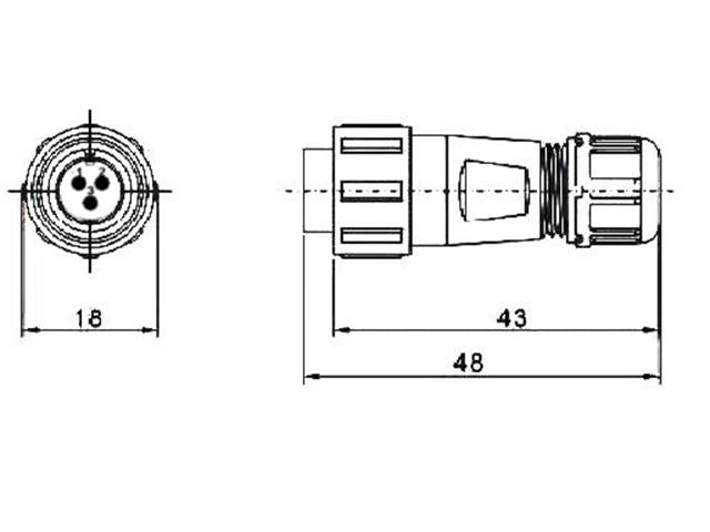 XY - CC130 - 3P - I - Circular Connectors -