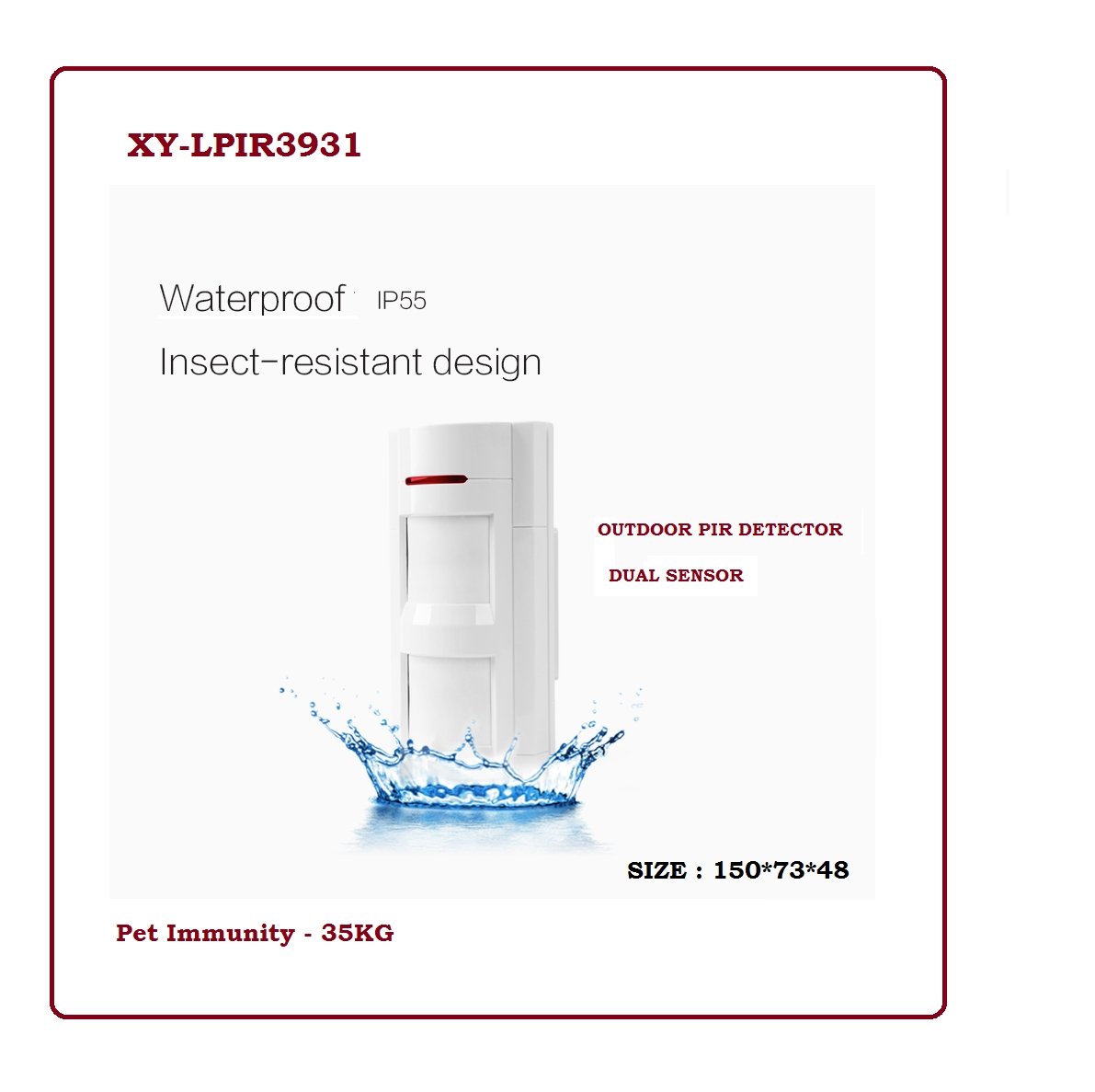 XY-LPIR3931 - Alarms & Accessories -