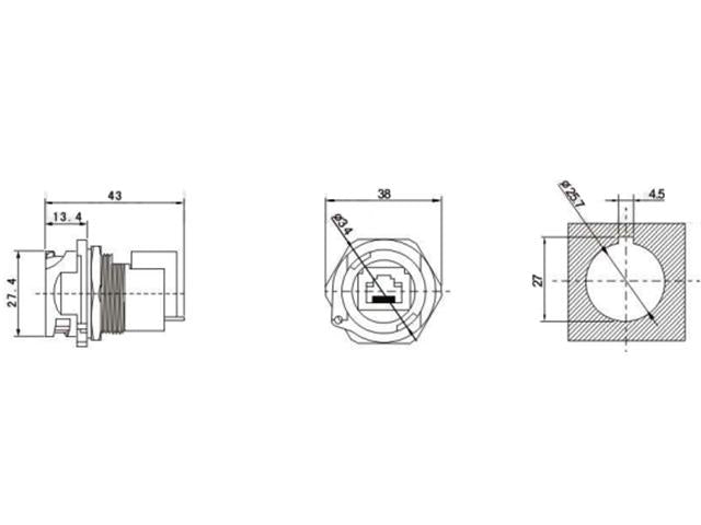 XY-RJ45F71RA - Interface Connectors -