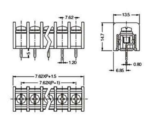 XY825A-8P - Terminals -