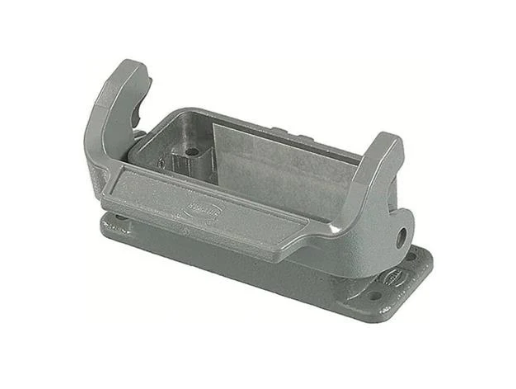 Bulkhead Housing Metal w/1 Locking Lever Top Entry For "10A" Ser. Thick EPDM Gasket 2mm IP65