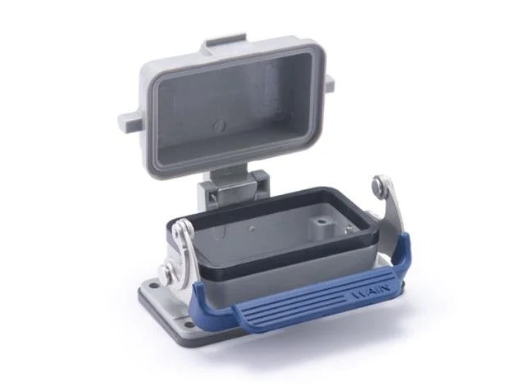 H10B-BK-1L/SC-MCV - Bulkhead Housing Metal w/1 Locking Lever Metal. Cover Top Entry For "10B" Ser. IP67