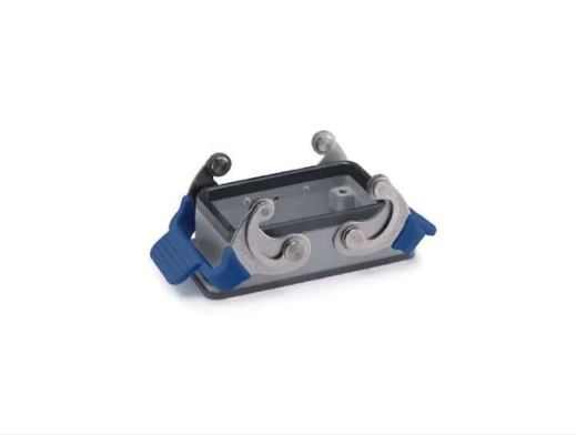 H10B-BK-2L/SC - Bulkhead Housing Metal w/2 Locking Levers Top Entry For "10B" Ser. IP65