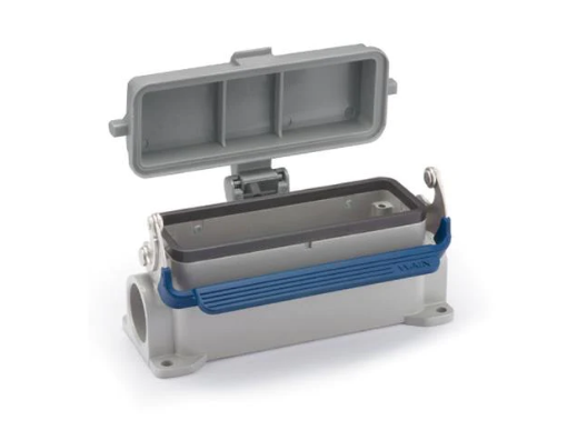 Surface Housing Hi Metal (56mm) w/1 Loc Levr Plast Cover Side Entry For "24B" Ser. 2xM25 IP65