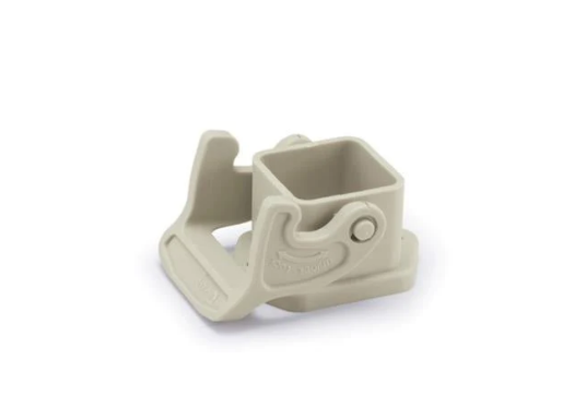 H3A.P-BK-1L - Flange Housing Plastic Grey w/Seal 1 Locking Lever Top Entry For "3A" Ser. IP65