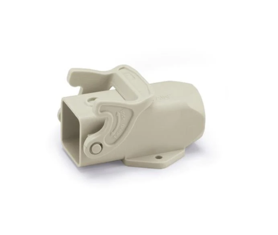 H3A.P-SF-1L-M20 - Flange Housing Plastic Grey w/Seal 1 Locking Lever Side Entry For "3A" Ser M20 IP65