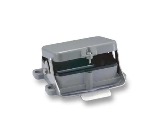 Bulkhead Housing Metal w/1 Locking Lever Plast Cover Top Entry For "48B" Ser. IP65 - H48B-BK-1L/S-CV