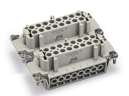 HE-016-F(17-32) - Heavy Duty Power Connectors HAN E 32P F SCREW SCREW TERMINATION