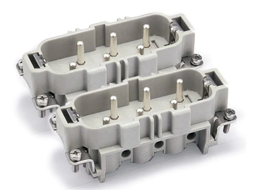 HSB-006-M (7-12) - Duty Power Connectors MALE INSERT 12 POLES SCREW TERM