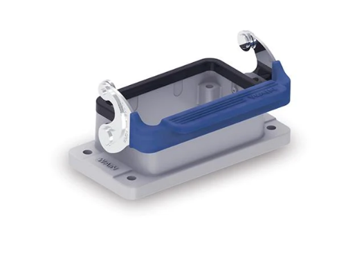 W10B-BK-1L/SC - Bulkhead Housing Metal w/1 Locking Lever Top Entry For "10B" Ser. IP67