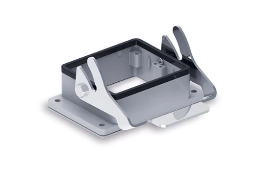 Bulkhead Housing Metal w/1 Locking Lever Top Entry For "32B" Ser. IP67 - W32B-BK-1L/S