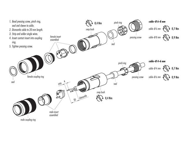 09 - 0171 - 70 - 08 - Circular Connectors - 
