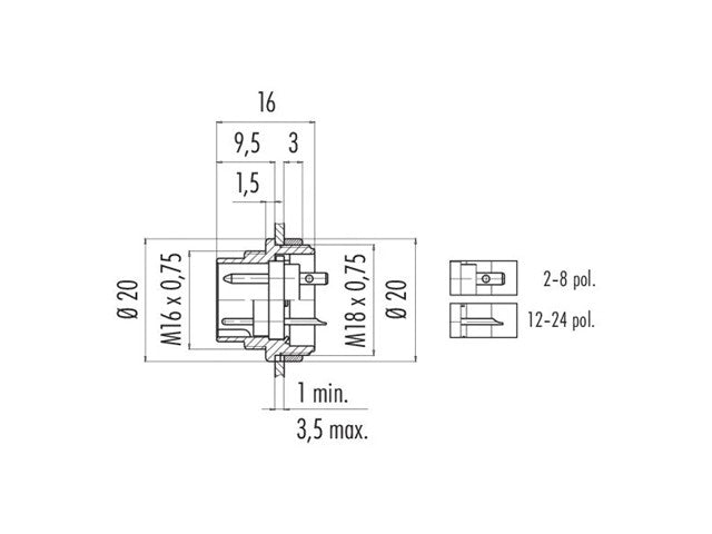 09 - 0473 - 00 - 08 - Circular Connectors - 2050001367617