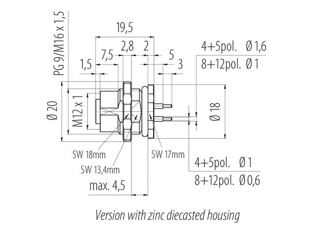 09 - 3442 - 90 - 05 - Circular Connectors - 
