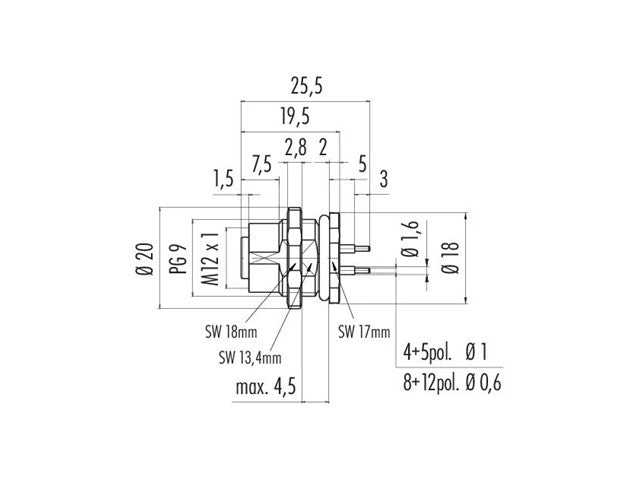 09 - 3732 - 90 - 04 - Circular Connectors - 