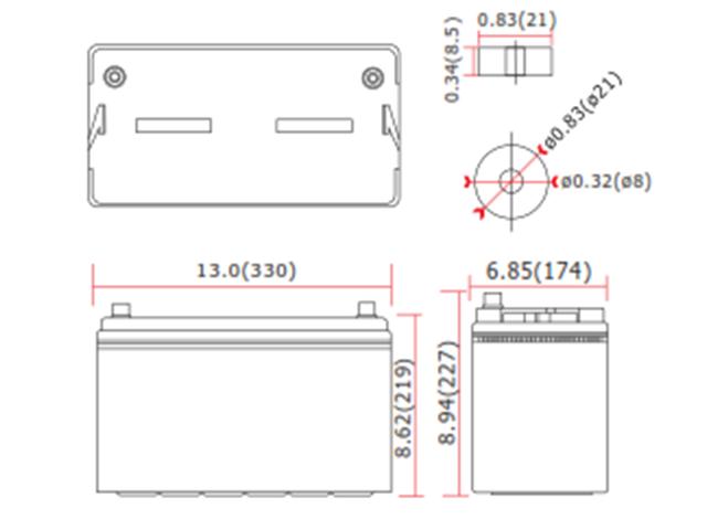 BATT 12V100G FBT