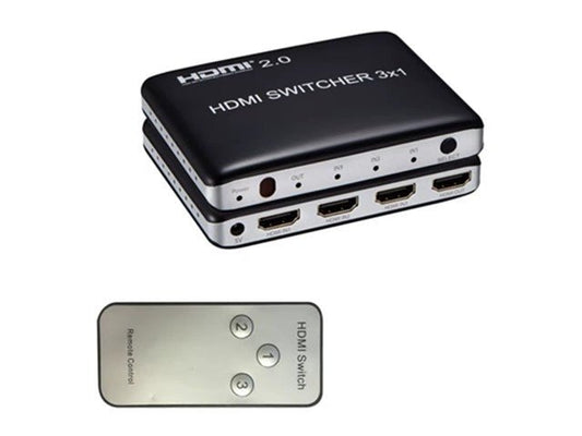 3WAY HDMI SELECT SWITCH 4KPST 3D - Network Hubs & Switches - 
