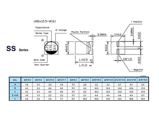 4,7UF 50VES(4X5,4) - Capacitors -