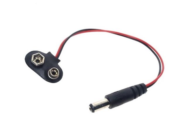 HKD PP3 BATT SNAP WITH DC PLUG