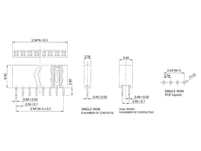 705400 - PCB Connectors - 