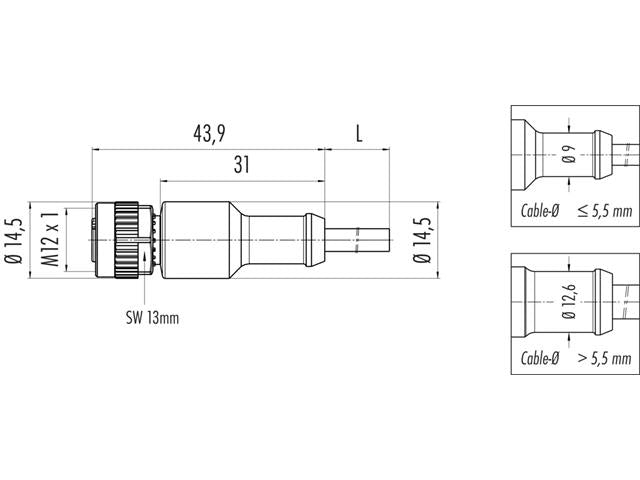 77-3430-0000-50005-0200 - Actuator/Sensor Cable -