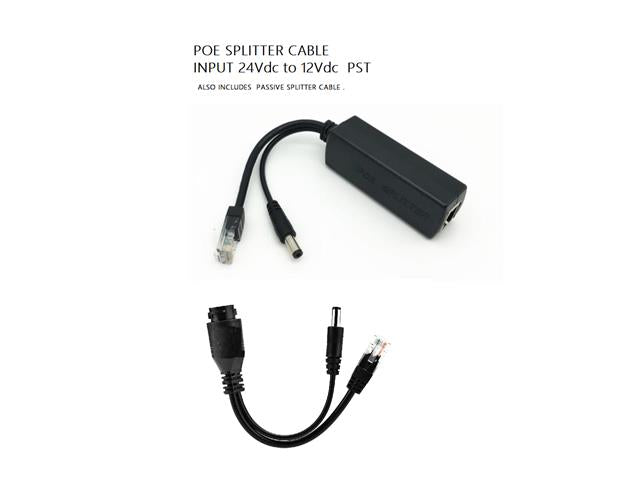 POE SPLITTER 24-12V PST