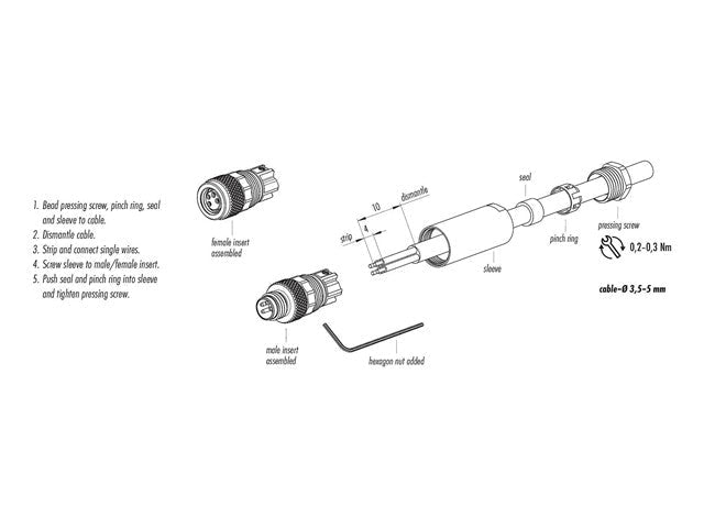 99 - 3400 - 100 - 03 - Circular Connectors - 