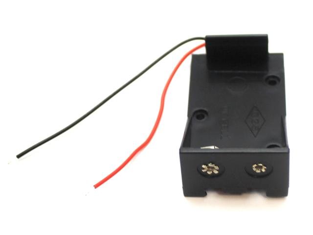 9V BATTERY HOLDER WITH WIRES - Battery Accessories - 