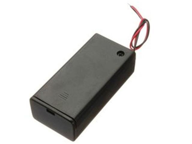 9V BATTERY HOLDER+SWITCH - Battery Accessories - 