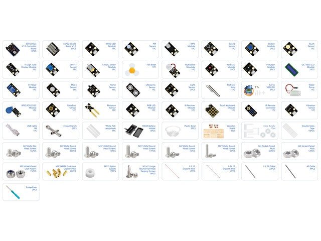 ACEBOTT ESP32 SMT HOME KIT QE035 - Educational Kits - 