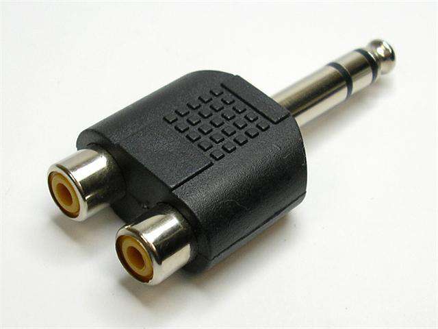 ADPT6,3STPL2XRCAS - Audio Connectors -