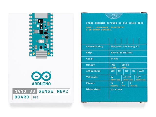 ARD NANO 33 BLE SENSE REV2 - Development / Microcontroller Boards - 7630049203488