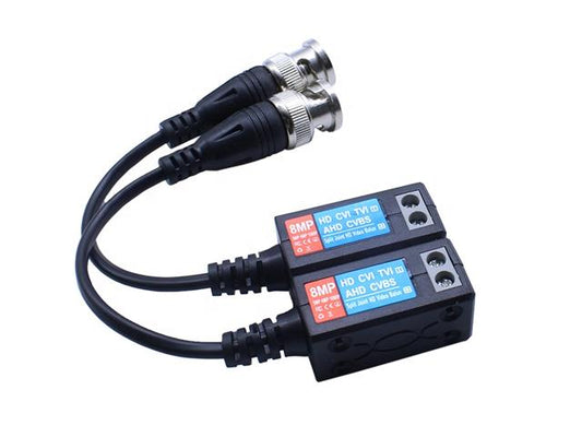 BALUN 1CH 8MP P-TXRX BNC-SCREW - CCTV Products & Accessories -