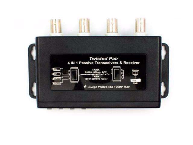 BALUN 4CH P-TXRX BNC /SURGE - CCTV Products & Accessories -