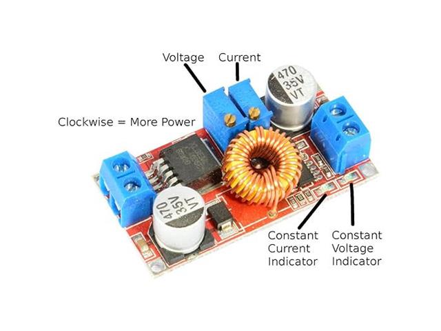 BDD DC/DC BUCK XL4015 1 - 30V 5A - Power, Battery & Solar - 